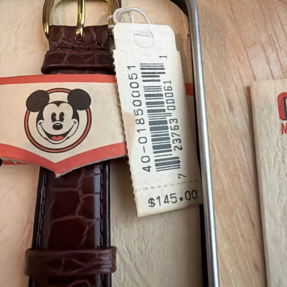 Limited Edition Mickey Mouse Chronograph Collector Watch 1990s NIB
